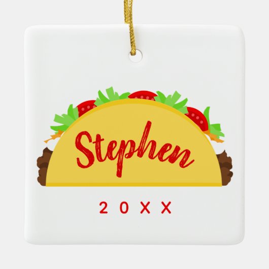 Taco-Name Keramikornament (Vorderseite)