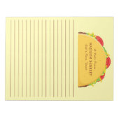 Taco Niedlich Kids Personal Stationary Notepad Notizblock (Vorderseite)