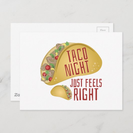 Taco Night Postkarte (Vorne/Hinten)