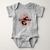 Taco Ninja Design - Baby Jersey Bodysuit Baby Strampler (Vorderseite)