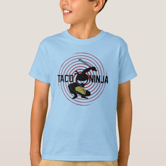 Taco Ninja Design - Kids' Basic T - Shirt (Vorderseite)