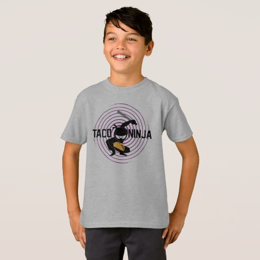 Taco Ninja Design - Kids' Basic T - Shirt (Vorne ganz)
