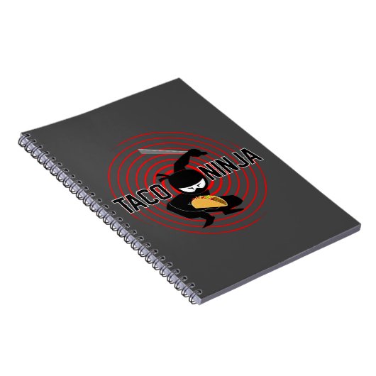 Taco Ninja Design - Spiral Foto Notebook Notizblock (Rechte Seite)