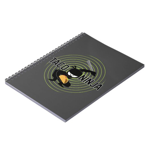 Taco Ninja Design - Spiral Foto Notebook Notizblock (Linke Seite)
