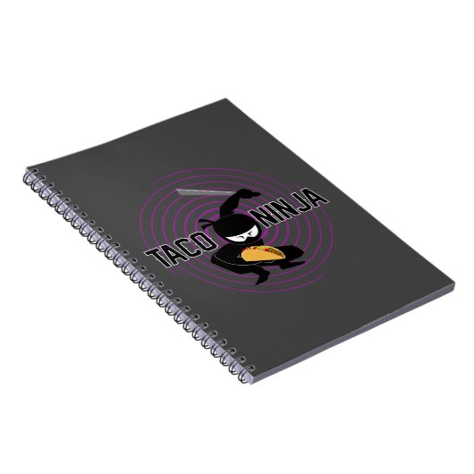 Taco Ninja Design - Spiral Foto Notebook Notizblock (Rechte Seite)