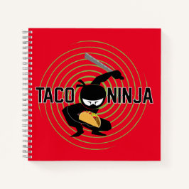 Taco Ninja Design - Spiral-Notebook Notizblock