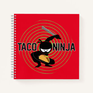 Taco Ninja Design - Spiral-Notebook Notizblock