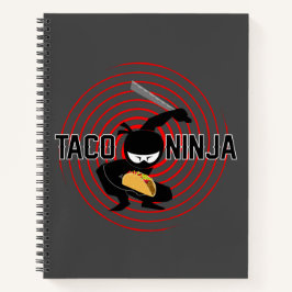 Taco Ninja Design - Spiral-Notebook Notizblock