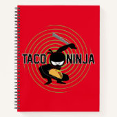 Taco Ninja Design - Spiral-Notebook Notizblock (Vorderseite)
