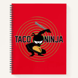 Taco Ninja Design - Spiral-Notebook Notizblock