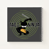 Taco Ninja Design - Spiral-Notebook Notizblock (Rückseite)