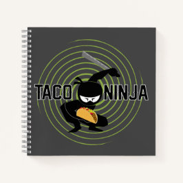 Taco Ninja Design - Spiral-Notebook Notizblock