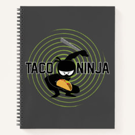 Taco Ninja Design - Spiral-Notebook Notizblock