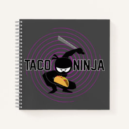 Taco Ninja Design - Spiral-Notebook Notizblock