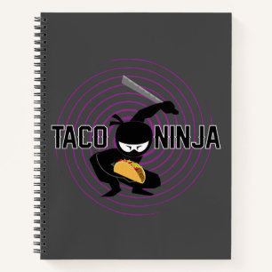 Taco Ninja Design - Spiral-Notebook Notizblock