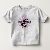 Taco Ninja Design - Toddler Fine Jersey T-Shirt (Vorderseite)