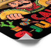 Taco Notfall Anruf 9 Juan Juan Cinco de Mayo Poster (Ecke)