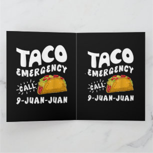 Taco-Notfallanruf 9 Juan Juan Lustig Dankeskarte