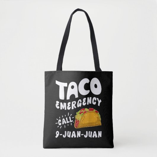 Taco-Notfallanruf 9 Juan Juan Lustig Tasche (Vorderseite)