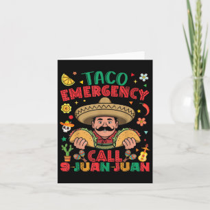 Taco Notruf 9 Juan Juan Cinco De Mayo Mexi Karte