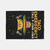 Taco Notruf 9 Juan Juan Funny Cinco De May Fleecedecke (Vorderseite (Horizontal))