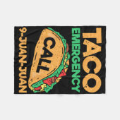 Taco Notruf 9 Juan Juan Funny Cinco De May Fleecedecke (Vorderseite (Horizontal))