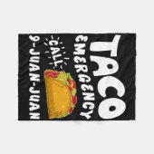 Taco Notruf 9 Juan Juan Funny Cinco De May Fleecedecke (Vorderseite (Horizontal))