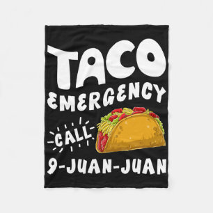 Taco Notruf 9 Juan Juan Funny Cinco De May Fleecedecke