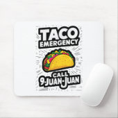 Taco Notruf 9 Juan Juan Funny Cinco De May Mousepad (Mit Mouse)
