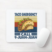 Taco Notruf 9 Juan Juan Funny Cinco De May Mousepad (Mit Mouse)