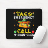 Taco Notruf 9 Juan Juan Funny Cinco De May Mousepad (Mit Mouse)