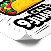 Taco Notruf 9 Juan Juan Funny Cinco De May Poster (Ecke)