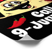 Taco Notruf 9 Juan Juan Funny Cinco De May Poster (Ecke)