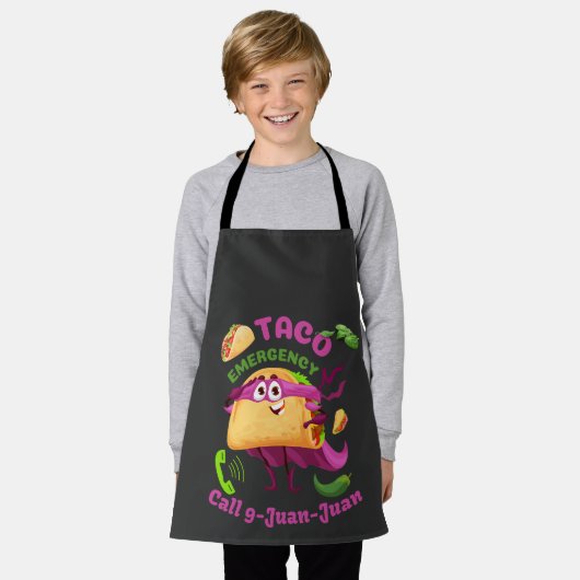 Taco Notruf 9 Juan Juan Juan mexikanischer Food Lo Schürze (Getragen)