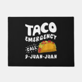 Taco-Notruf 9 Juan Juan Lustig Fußmatte (Vorderseite)