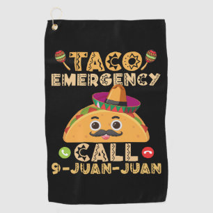 Taco-Notruf Lustig Cinco de Mayo Mexikanisch Golfhandtuch
