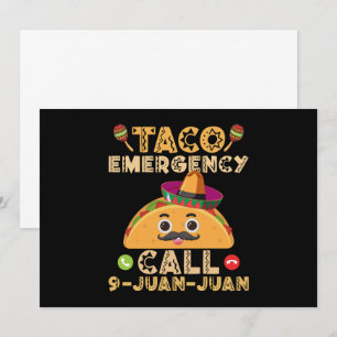 Taco-Notruf Lustiger Cinco de Mayo Mexikanisch Einladung