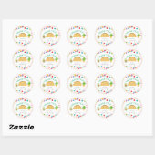 Taco Party Babydusche Danke Stickers (Blatt)