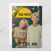 TACO PARTY CUSTOM FOTO PARTY EINLADUNGEN (Vorne/Hinten)