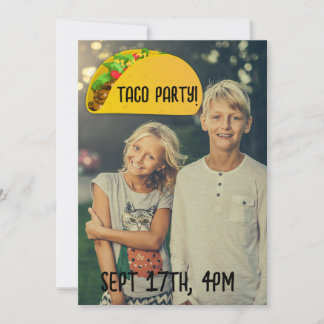 TACO PARTY CUSTOM FOTO PARTY EINLADUNGEN