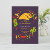Taco-Party Einladung (Stehend Vorderseite)