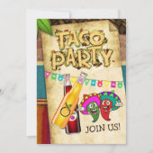 Taco-Party-Einladung Einladung (Vorderseite)