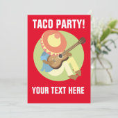 TACO-PARTY EINLADUNGEN (Stehend Vorderseite)