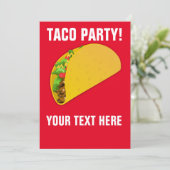 TACO-PARTY EINLADUNGEN (Stehend Vorderseite)