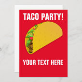 TACO-PARTY EINLADUNGEN (Vorne/Hinten)