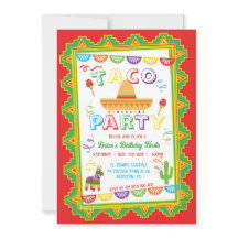 TACO PARTY Fiesta-Einladung
