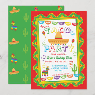 TACO PARTY Fiesta-Einladung Einladung