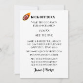 Taco Party Football Neujahrsvorladung Einladung (Rückseite)