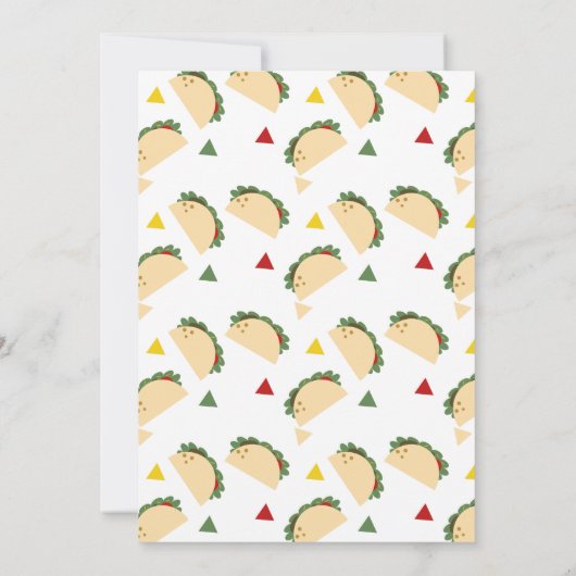 Taco Party Gender Reveal Er oder sie FIESTA Einladung (Rückseite)