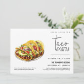 Taco Party Jedes Ereignis Party Taco Night Party Einladung (Stehend Vorderseite)